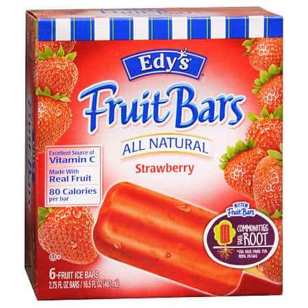 edys frozen fruit bars strawberry