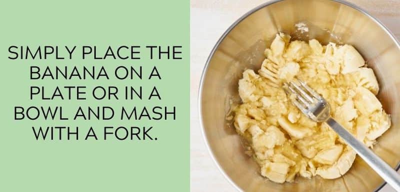mashed bananas