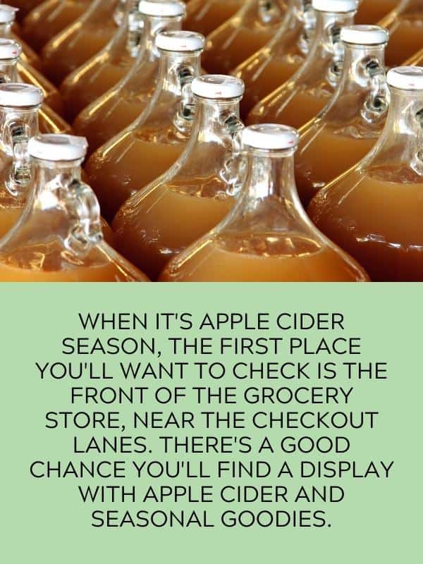 bottled apple cider