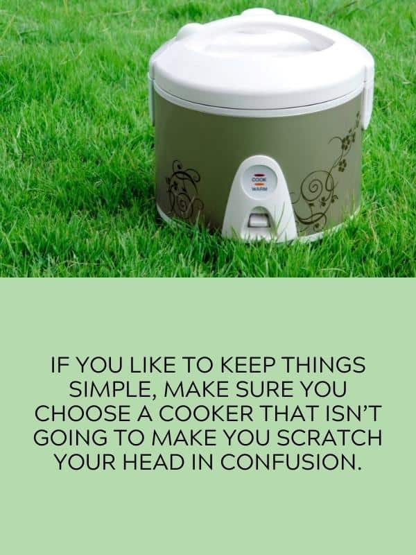 rice cooker in grass