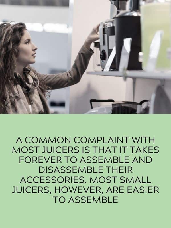 checking juicer in rack