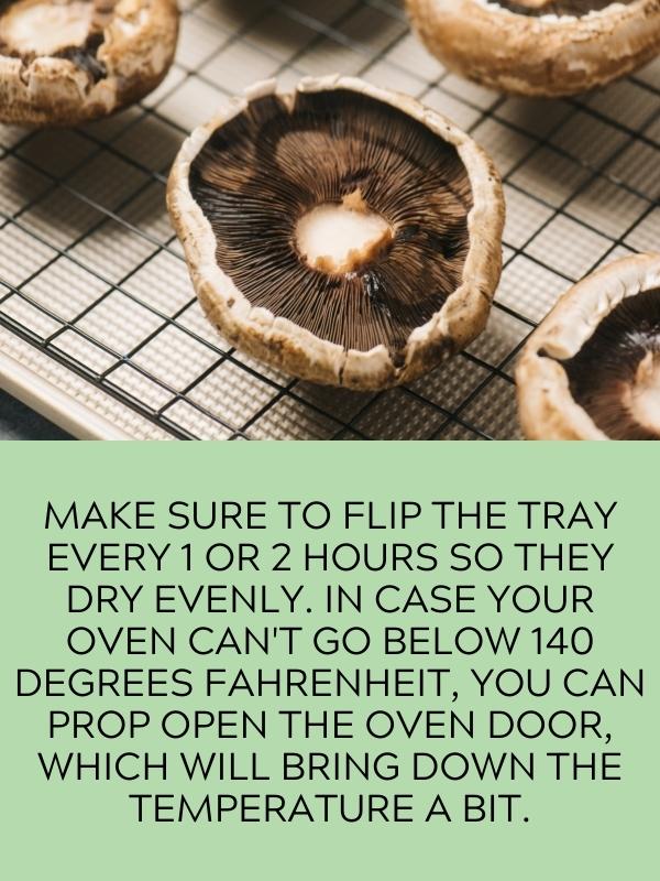 mushrooms on baking tray
