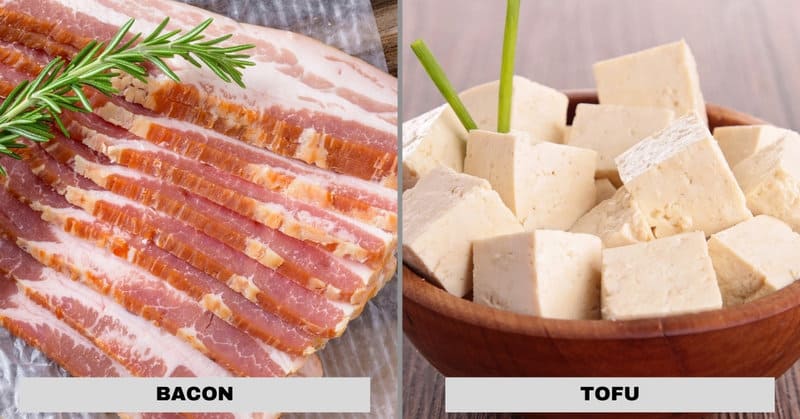 bacon vs tofu