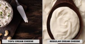 tofu cream cheese vs regular cream cheese